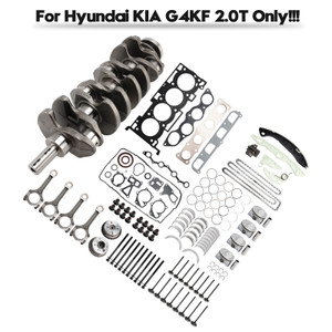 2011-2016 Hyundai Santa Fe Sport Sonata Genesis Coupe G4KF 2.0T Engine Rebuild Kit Crankshaft Con Rods Timing Generic