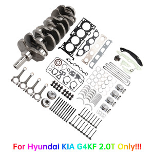 2011-2016 Hyundai Santa Fe Sport Sonata Genesis Coupe G4KF 2.0T Engine Rebuild Kit Crankshaft Con Rods Timing Generic