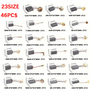46Pcs 23 Sizes Electric Motor Carbon Brushes Replacement For Power Tool