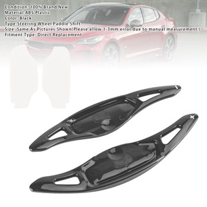 2018-2023 Kia Stinger Steering Wheel Paddle Shifter Extensions Black Generic