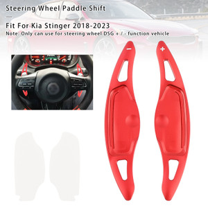 2018-2023 Kia Stinger Steering Wheel Paddle Shifter Extensions Aluminium Red Generic