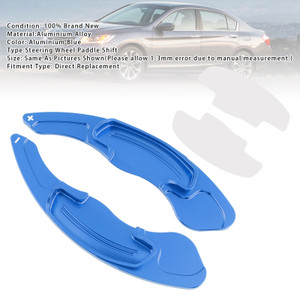 2013-2024 Honda CR-V Accord Civic Steering Wheel Paddle Shifter Extensions Aluminium Blue Generic