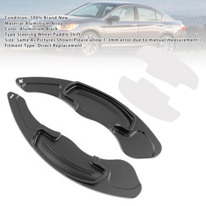 2013-2024 Honda CR-V Accord Civic Steering Wheel Paddle Shifter Extensions Aluminium Black Generic