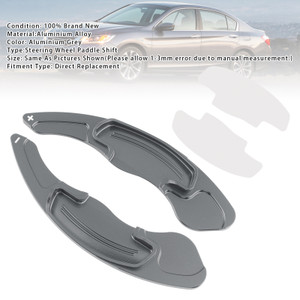 2013-2024 Honda CR-V Accord Civic Steering Wheel Paddle Shifter Extensions Aluminium Grey Generic