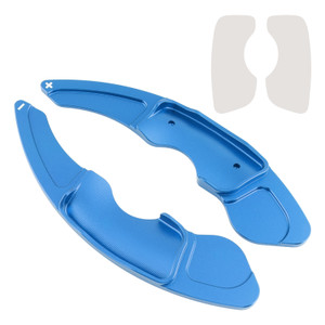 2013-up Lexus IS RC RCF NX Steering Wheel Paddle Shifter Extensions Aluminium Blue Generic