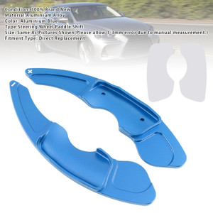 2013-up Lexus IS RC RCF NX Steering Wheel Paddle Shifter Extensions Aluminium Blue Generic