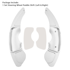 2013-up Lexus IS RC RCF NX Steering Wheel Paddle Shifter Extensions Aluminium Silver Generic