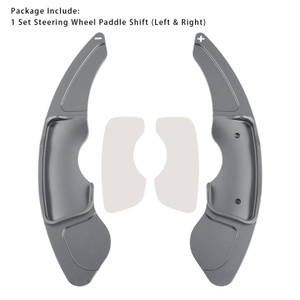 2013-up Lexus IS RC RCF NX Steering Wheel Paddle Shifter Extensions Aluminium Grey Generic