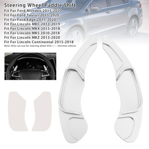 2013-2020 Lincoln MKC MKX MKS MKZ Steering Wheel Paddle Shifter Extensions Aluminium Silver Generic
