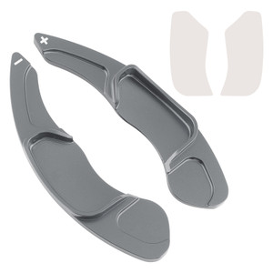 2013-2020 Lincoln MKC MKX MKS MKZ Steering Wheel Paddle Shifter Extensions Aluminium Grey Generic