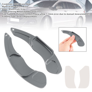2013-2020 Lincoln MKC MKX MKS MKZ Steering Wheel Paddle Shifter Extensions Aluminium Grey Generic