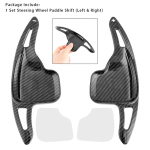 2011-2019 BMW X1-6 Series Steering Wheel Paddle Shifter Extensions Carbon Fiber Black Look Generic