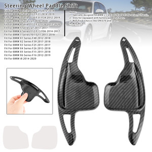 2014-2020 BMW i8 Steering Wheel Paddle Shifter Extensions Carbon Fiber Black Look Generic