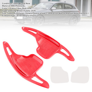 2011-2019 BMW X1-6 Series Steering Wheel Paddle Shifter Extensions Carbon Fiber Red Look Generic