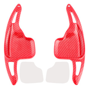 2014-2020 BMW i8 Steering Wheel Paddle Shifter Extensions Carbon Fiber Red Look Generic