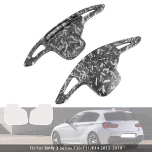 2012-2020 BMW 1-7 Series Steering Wheel Paddle Shifter Extensions Black Forged Pattern Generic