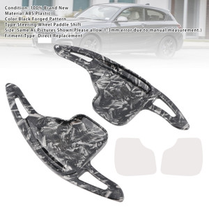 2011-2019 BMW X1-6 Series Steering Wheel Paddle Shifter Extensions Black Forged Pattern Generic