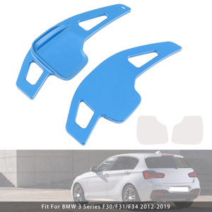 2012-2020 BMW 1-7 Series Steering Wheel Paddle Shifter Extensions Aluminium Blue Generic