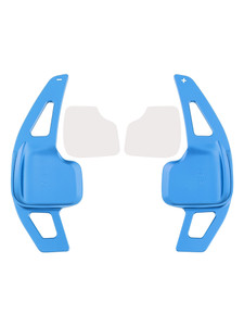 2011-2019 BMW X1-6 Series Steering Wheel Paddle Shifter Extensions Aluminium Blue Generic