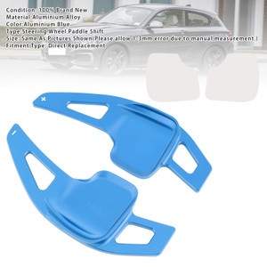 2011-2019 BMW X1-6 Series Steering Wheel Paddle Shifter Extensions Aluminium Blue Generic
