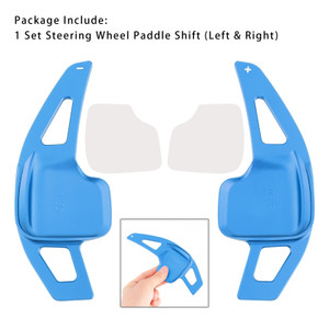 2011-2019 BMW X1-6 Series Steering Wheel Paddle Shifter Extensions Aluminium Blue Generic