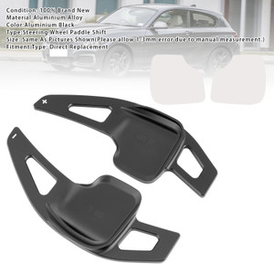 2014-2020 BMW i8 Steering Wheel Paddle Shifter Extensions Aluminium Black Generic