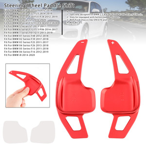2012-2020 BMW 1-7 Series Steering Wheel Paddle Shifter Extensions Aluminium Red Generic