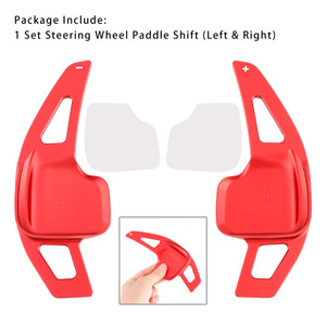 2012-2020 BMW 1-7 Series Steering Wheel Paddle Shifter Extensions Aluminium Red Generic