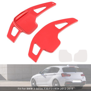 2014-2020 BMW i8 Steering Wheel Paddle Shifter Extensions Aluminium Red Generic