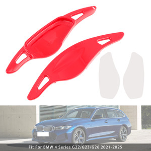 2016-2025 BMW 1-8 Series Steering Wheel Paddle Shifter Extensions Red Generic