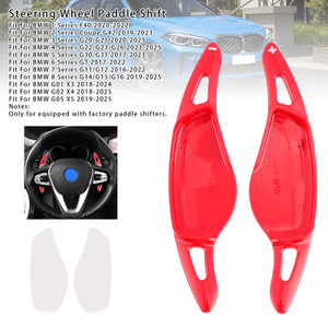 2018-2025 BMW X3-X7 Steering Wheel Paddle Shifter Extensions Red Generic