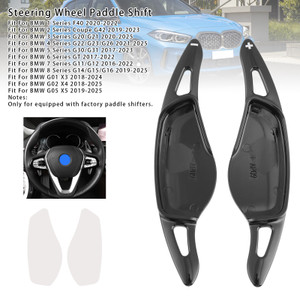 2018-2024 BMW M3 M4 M5 M8 Steering Wheel Paddle Shifter Extensions Black Generic