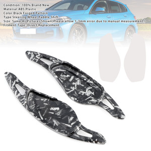 2018-2025 BMW X3-X7 Steering Wheel Paddle Shifter Extensions Black Forged Pattern Generic
