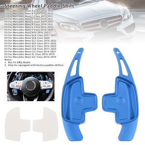 2015-2022 Mercedes-Benz C GLC E Steering Wheel Paddle Shifter Extensions Aluminium Blue Generic