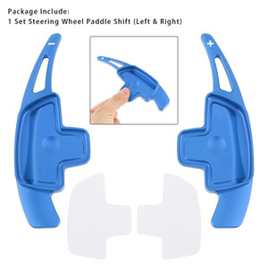 2015-2022 Mercedes-Benz C GLC E Steering Wheel Paddle Shifter Extensions Aluminium Blue Generic