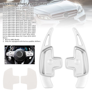 2015-2022 Mercedes-Benz C GLC E Steering Wheel Paddle Shifter Extensions Aluminium Silver Generic
