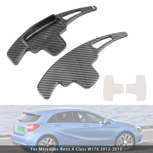 2010-2017 Mercedes-Benz A B C E R M Class Steering Wheel Paddle Shifter Extensions Carbon Fiber Black Look Generic