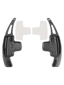 2011-2015 Mercedes-Benz CLA CLS ML Class Steering Wheel Paddle Shifter Extensions Carbon Fiber Black Look Generic