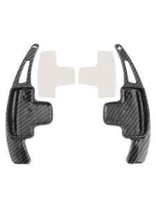2011-2015 Mercedes-Benz GL GLK SL SLK Class Steering Wheel Paddle Shifter Extensions Carbon Fiber Black Look Generic