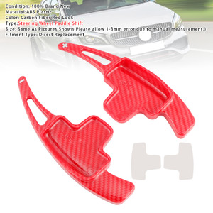 2010-2017 Mercedes-Benz A B C E R M Class Steering Wheel Paddle Shifter Extensions Carbon Fiber Red Look Generic
