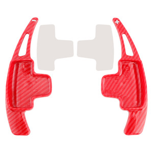 2011-2015 Mercedes-Benz CLA CLS ML Class Steering Wheel Paddle Shifter Extensions Carbon Fiber Red Look Generic