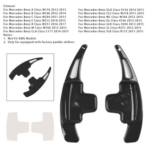 2010-2017 Mercedes-Benz A B C E R M Class Steering Wheel Paddle Shifter Extensions Black Generic