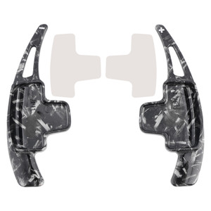 2011-2015 Mercedes-Benz GL GLK SL SLK Class Steering Wheel Paddle Shifter Extensions Black Forged Pattern Generic