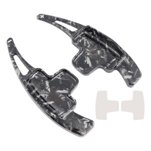 2011-2015 Mercedes-Benz GL GLK SL SLK Class Steering Wheel Paddle Shifter Extensions Black Forged Pattern Generic