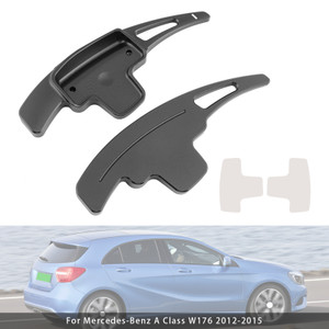 2010-2017 Mercedes-Benz A B C E R M Class Steering Wheel Paddle Shifter Extensions Aluminium Black Generic