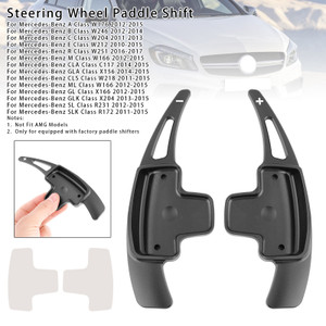 2011-2015 Mercedes-Benz GL GLK SL SLK Class Steering Wheel Paddle Shifter Extensions Aluminium Black Generic