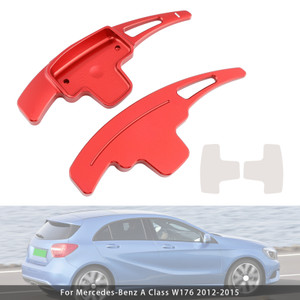 2011-2015 Mercedes-Benz GL GLK SL SLK Class Steering Wheel Paddle Shifter Extensions Aluminium Red Generic