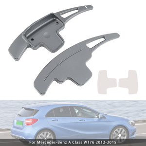 2011-2015 Mercedes-Benz GL GLK SL SLK Class Steering Wheel Paddle Shifter Extensions Aluminium Grey Generic