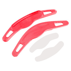 2015-2024 Mini Cooper F54 F55 F56 F57 F60 Steering Wheel Paddle Shifter Extension Carbon Fiber Red Look Generic
