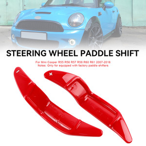 Mini R55 R56 R58 R60 R61 Steering Wheel Paddle Shifter Extension Red Generic